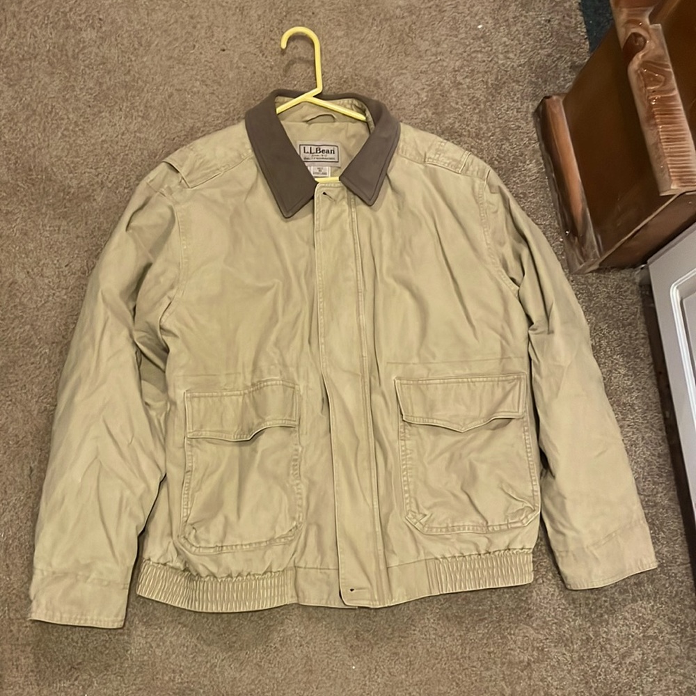 LL Bean Tan Jacket, Size XL
